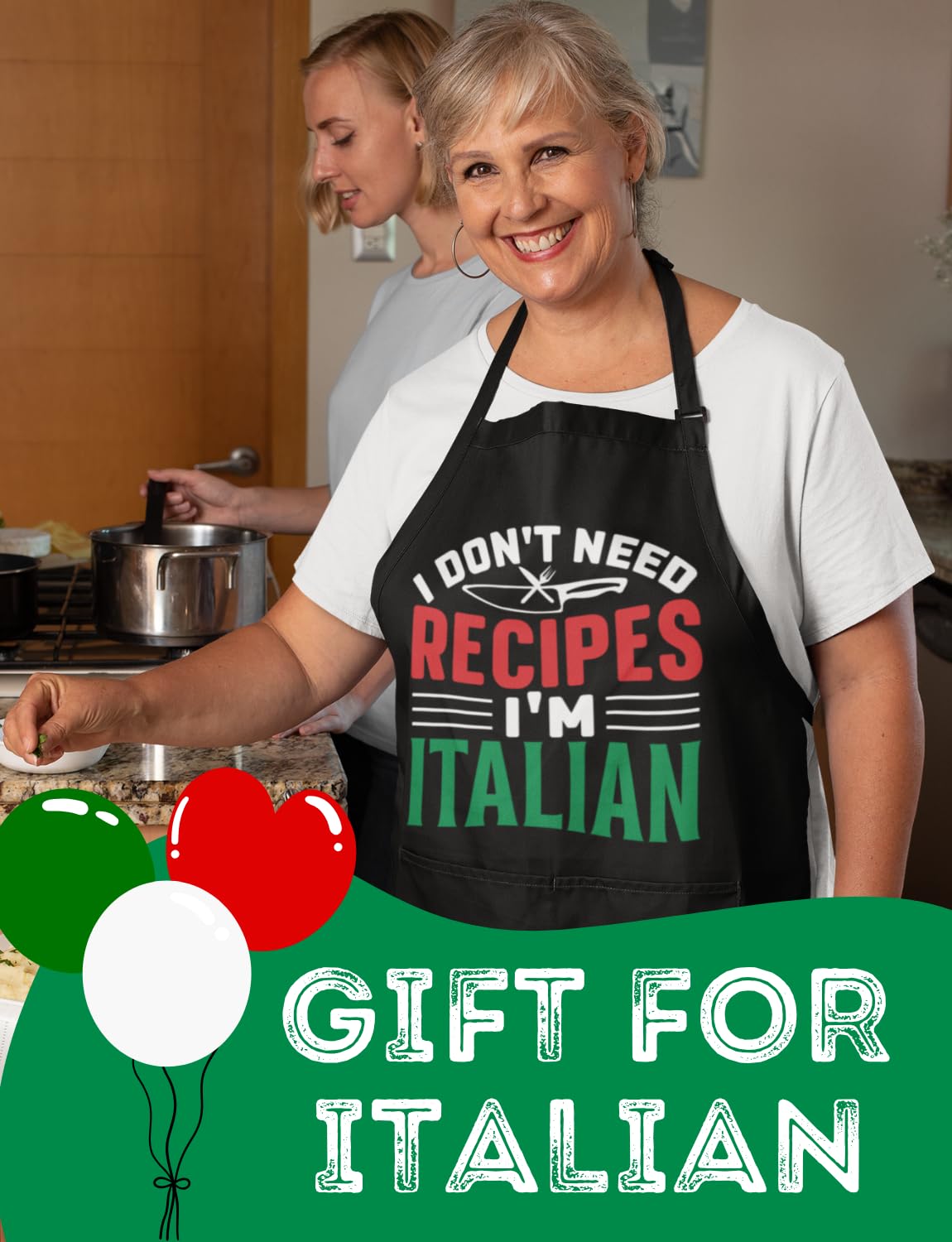 InnoBeta waterproof polyester apron, lightweight protection from spills.