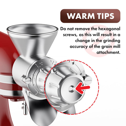 InnoMoon grinding disc close-up with dry grains