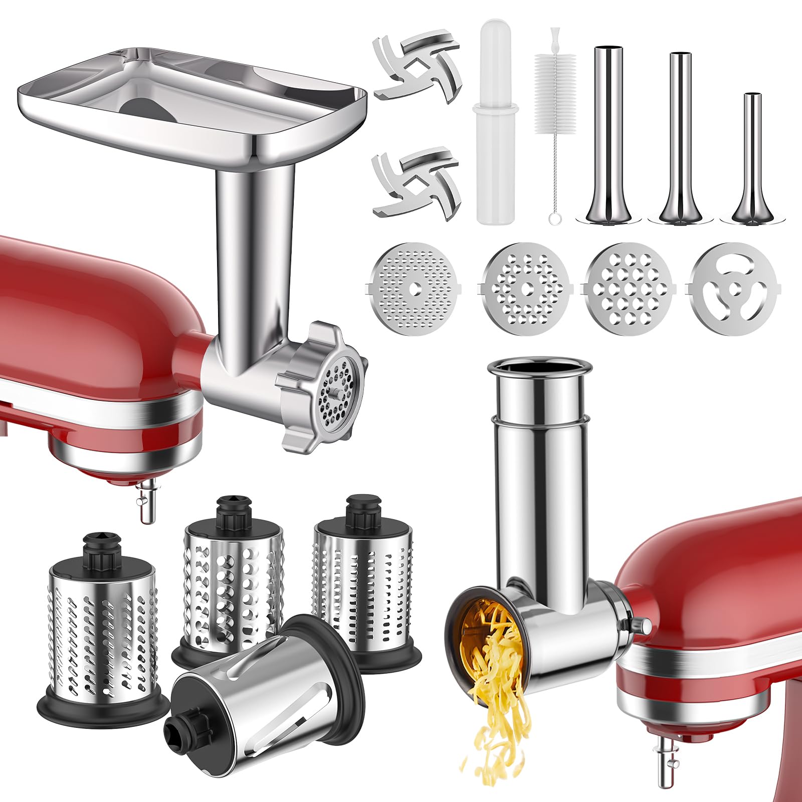 InnoMoon meat grinder attachment for KitchenAid enables efficient at-home meat processing.
