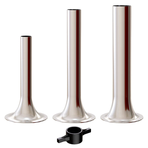 InnoMoon three stainless steel sausage stuffer tubes for durable stuffing