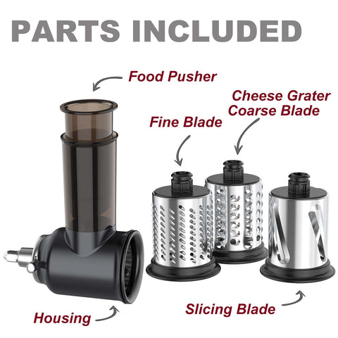 InnoMoon three-blade system offering slicing and shredding options