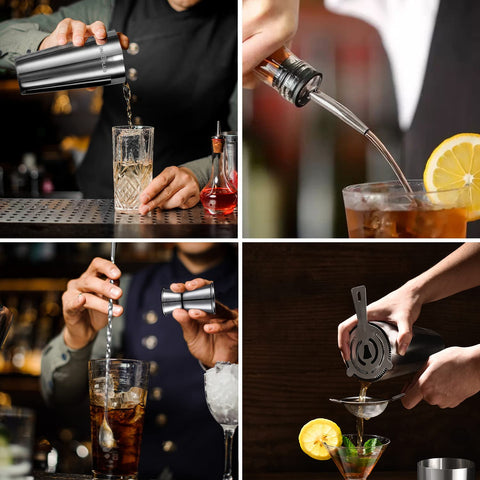 INNÔPLUS hawthorne strainer ensures clean, drip-free pours