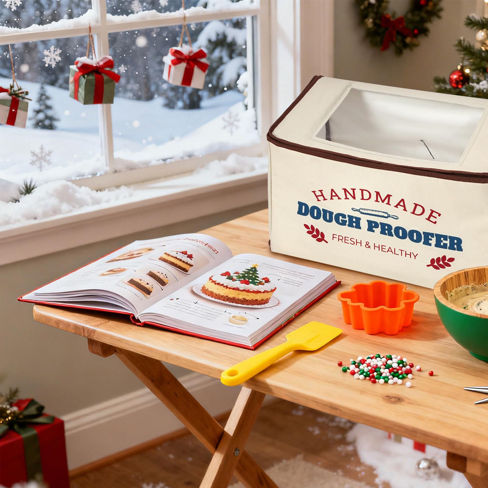InnovifyHub proofing box shows 50 cubic inches of space for large dough batches.