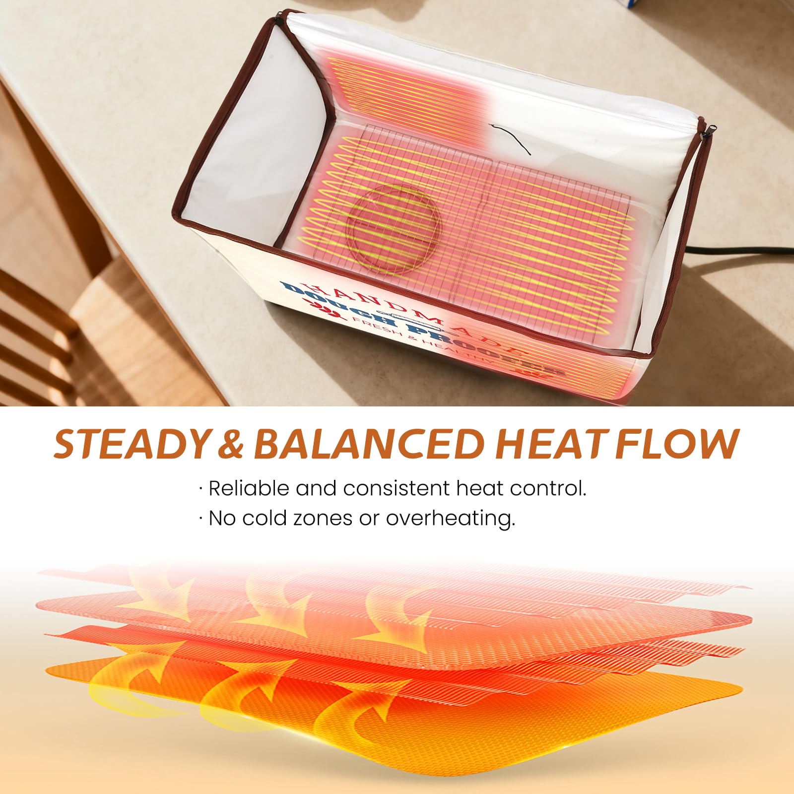 InnovifyHub beeping alert notifies you when dough reaches optimum proofing.