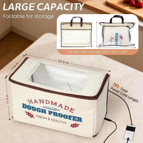 InnovifyHub proofing box foldable design saves storage space and easy transport.