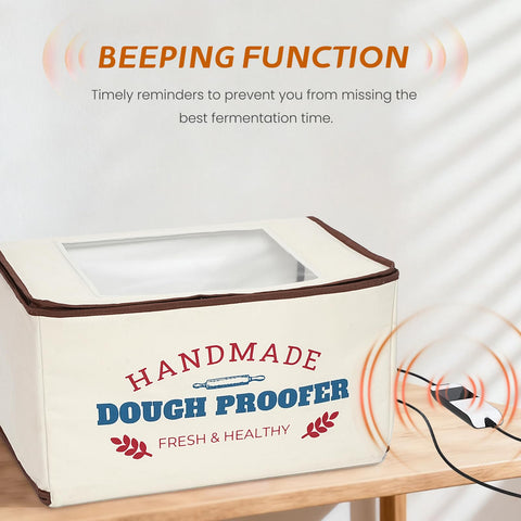 InnovifyHub proofing box temperature control from 50 to 130F enables precise proofing.