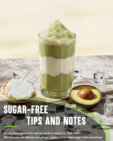 INOVIVA slushie machine with 360° rotating blades for a smooth texture