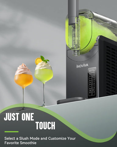 INOVIVA slushie machine self-cleaning mode enabling easy maintenance