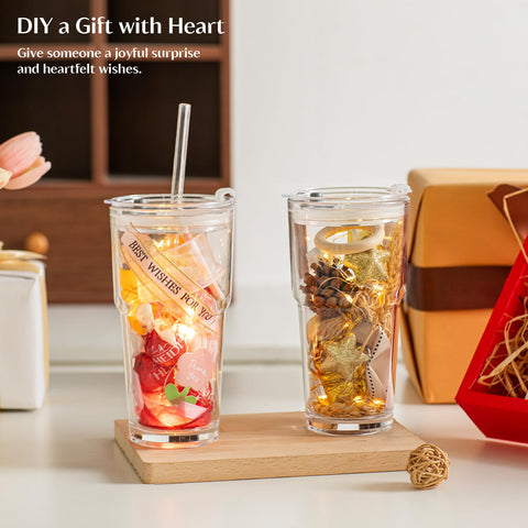 INSETLAN dishwasher-safe glass cup for easy cleaning