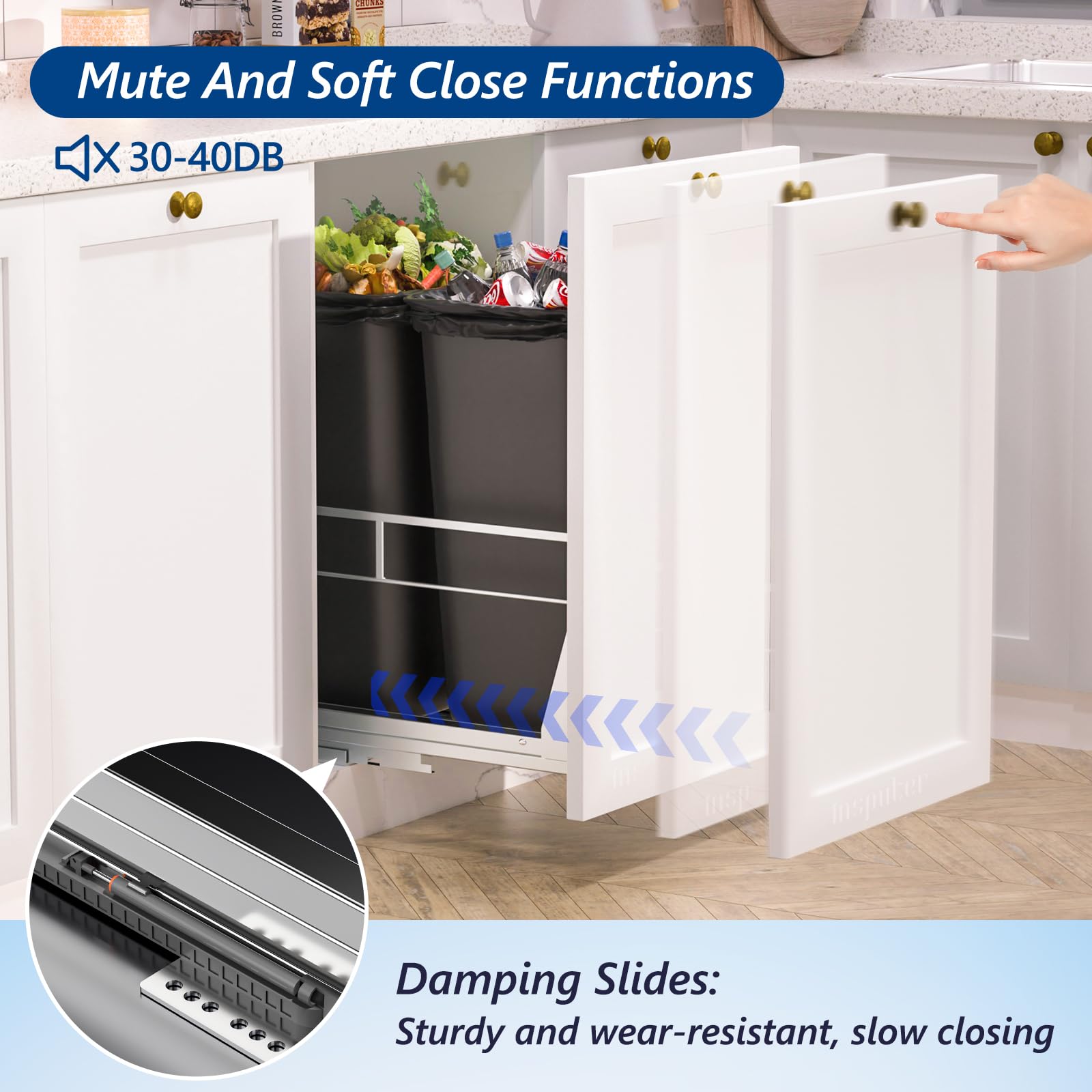 Insputer fits cabinets from 17 to 24 inches deep and 17 inches wide