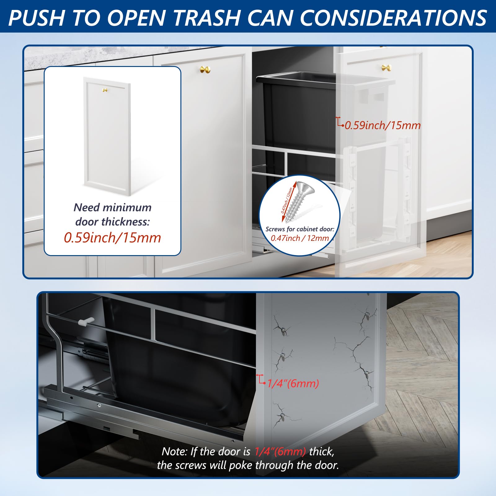 Insputer space-saving design keeps waste hidden under the sink