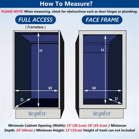 Insputer two-bin configuration holds two 28–40 qt cans for easy sorting
