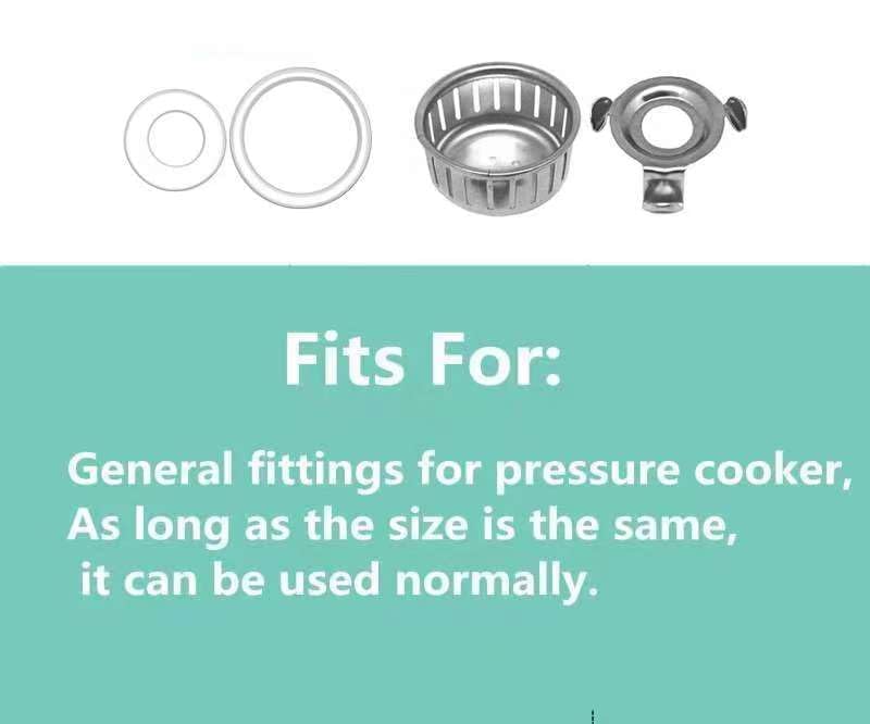 Instant Pot Duo float valve gasket set prevents leaks and improves lid sealing.