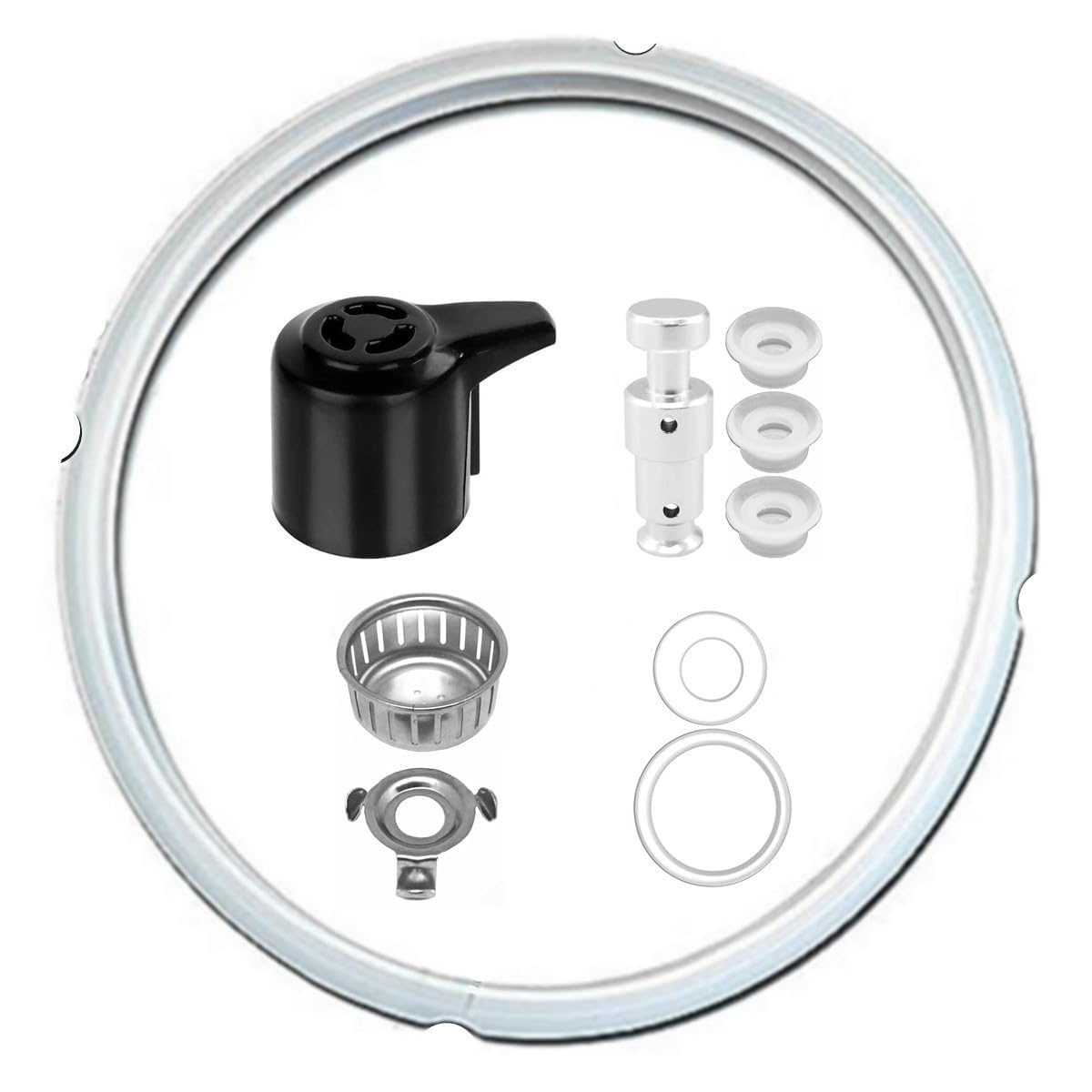 Instant Pot Duo replacement sealing ring provides a tight seal for consistent pressure cooking.