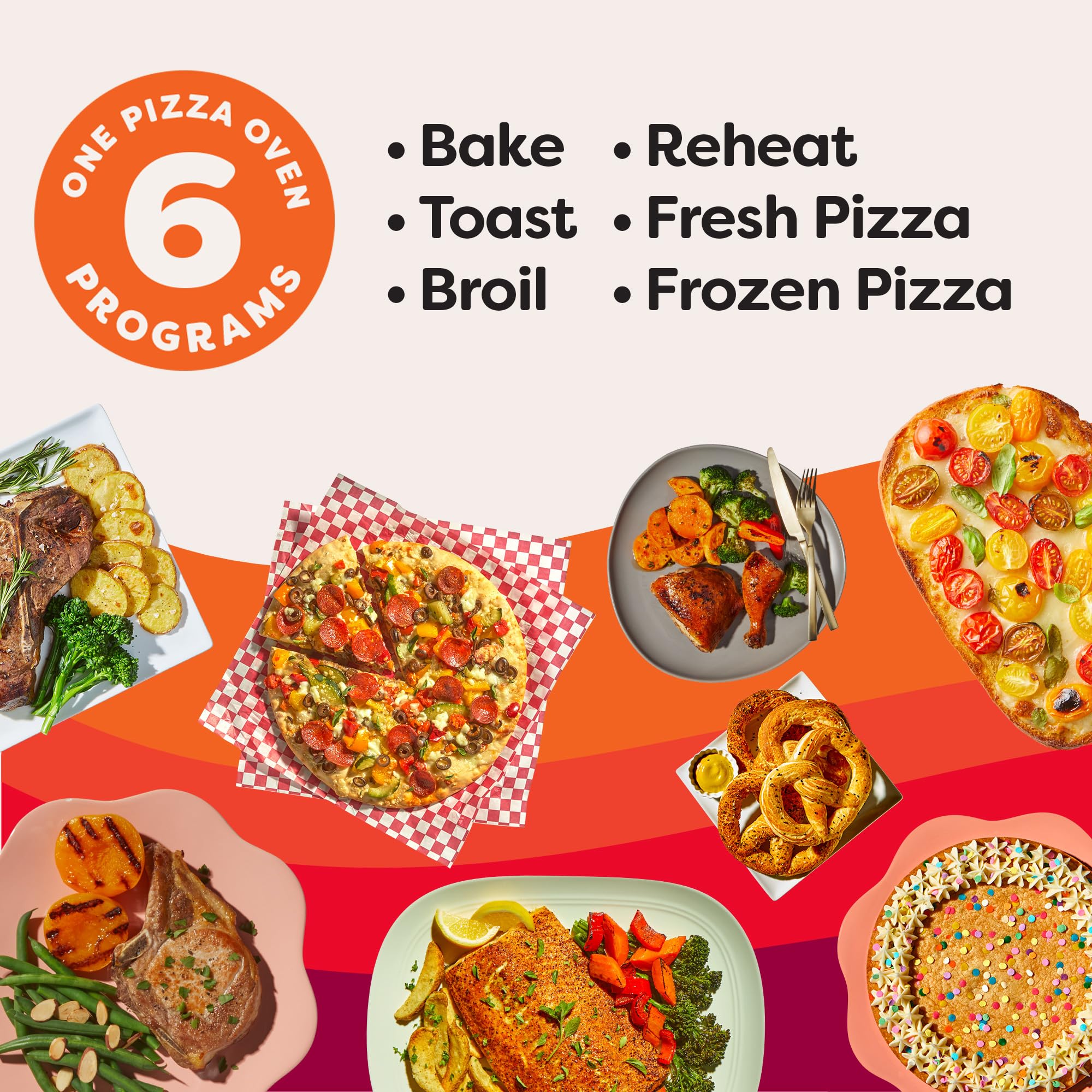 Pizza toast-ready slices inside Instant Pot InstantHeat oven for quick meals.