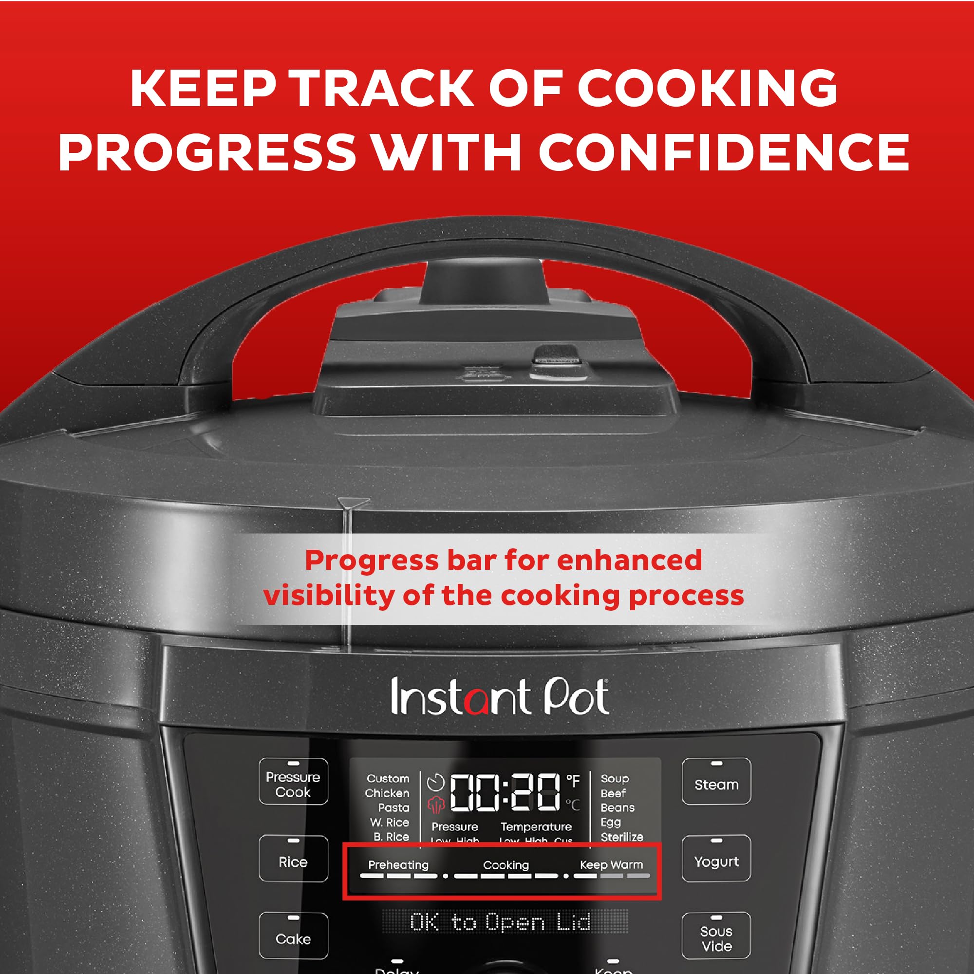 Instant Pot RIO Wide Plus extra sealing ring for flexible flavor prep.