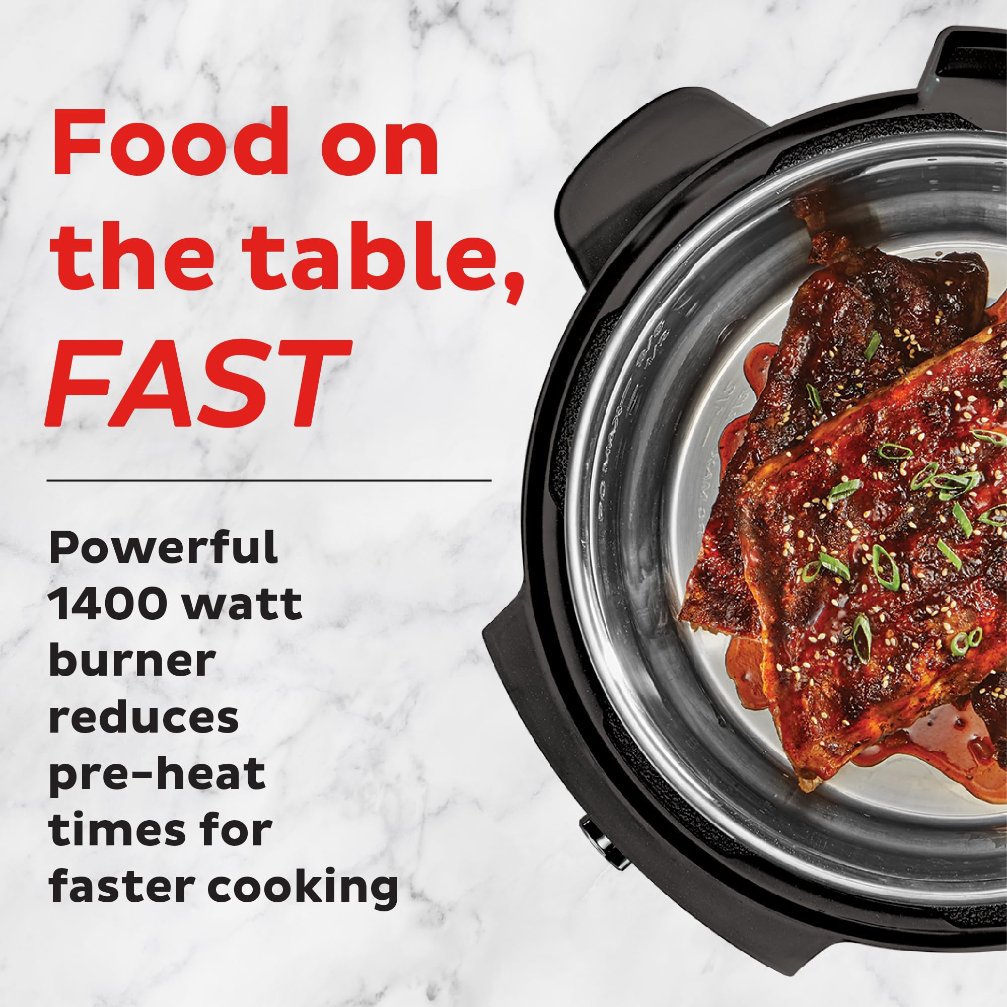 Instant Pot RIO Wide Plus quiet steam release for a calmer kitchen.