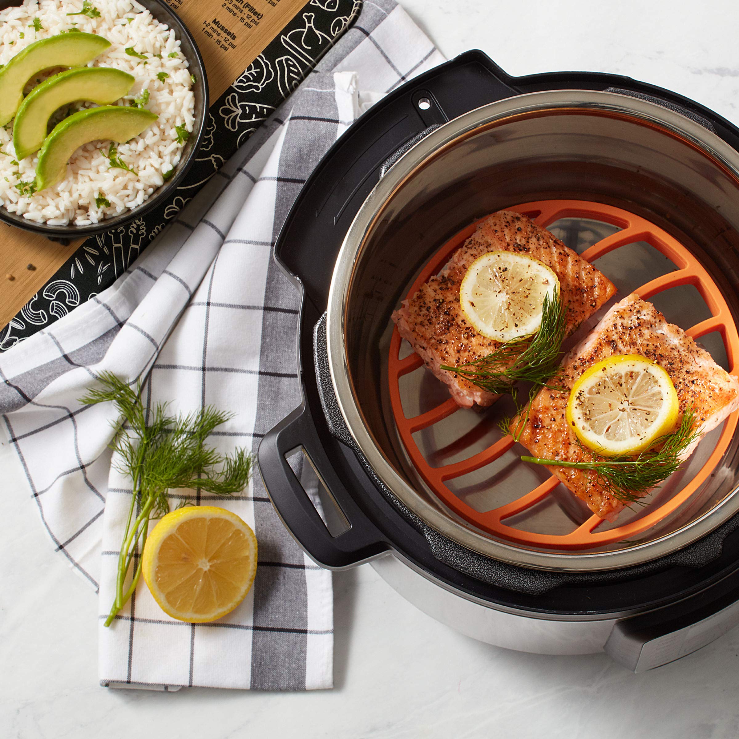 Instant Pot elevated roasting rack design promotes even cooking