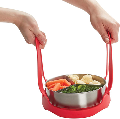 Dishwasher-safe sling simplifies cleanup after pressure cooking