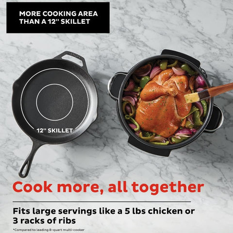 Instant Pot Superior Cooker dishwasher-safe parts simplify cleanup after cooking.