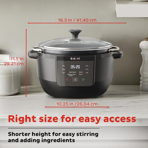 Instant Pot Superior Cooker inner pot closeup showing lightweight aluminum design.