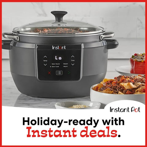 Instant Pot Superior Cooker in slow-cook mode delivering tender dinners.