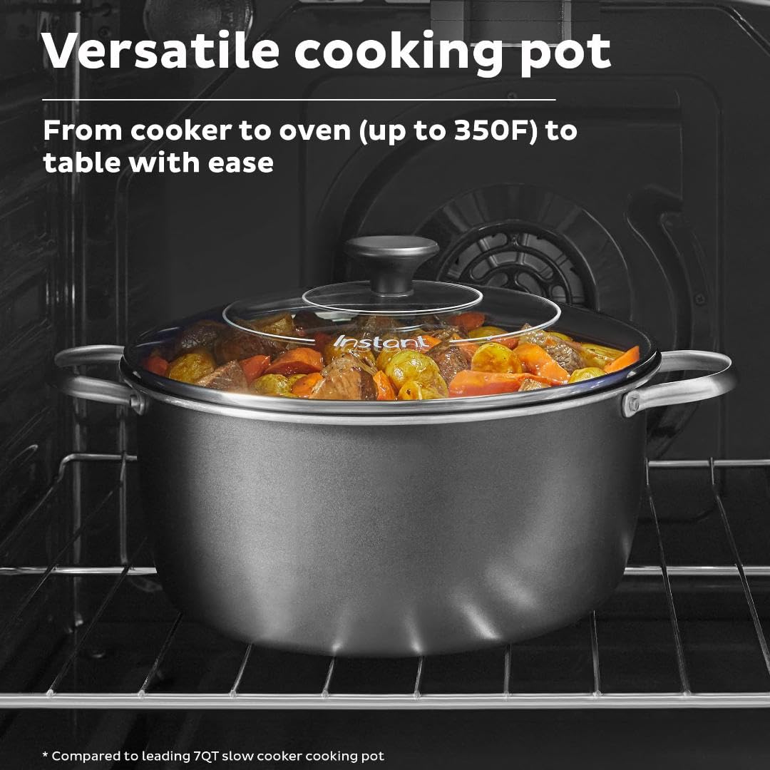 Instant Pot Superior Cooker with steam sling enables easy veggie and egg steaming.