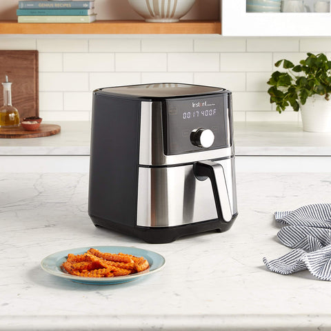 Instant Pot Vortex Plus 6 functions dial highlighting versatile cooking options.
