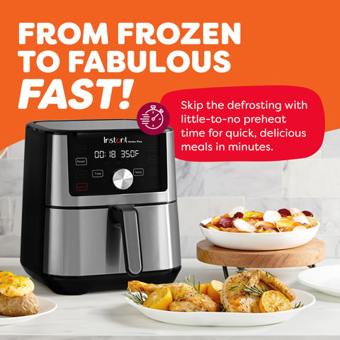 Instant Pot Vortex Plus compact countertop ready for dorms and small kitchens.