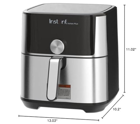 Instant Pot Vortex Plus easy clean non stick basket for effortless cleanup.