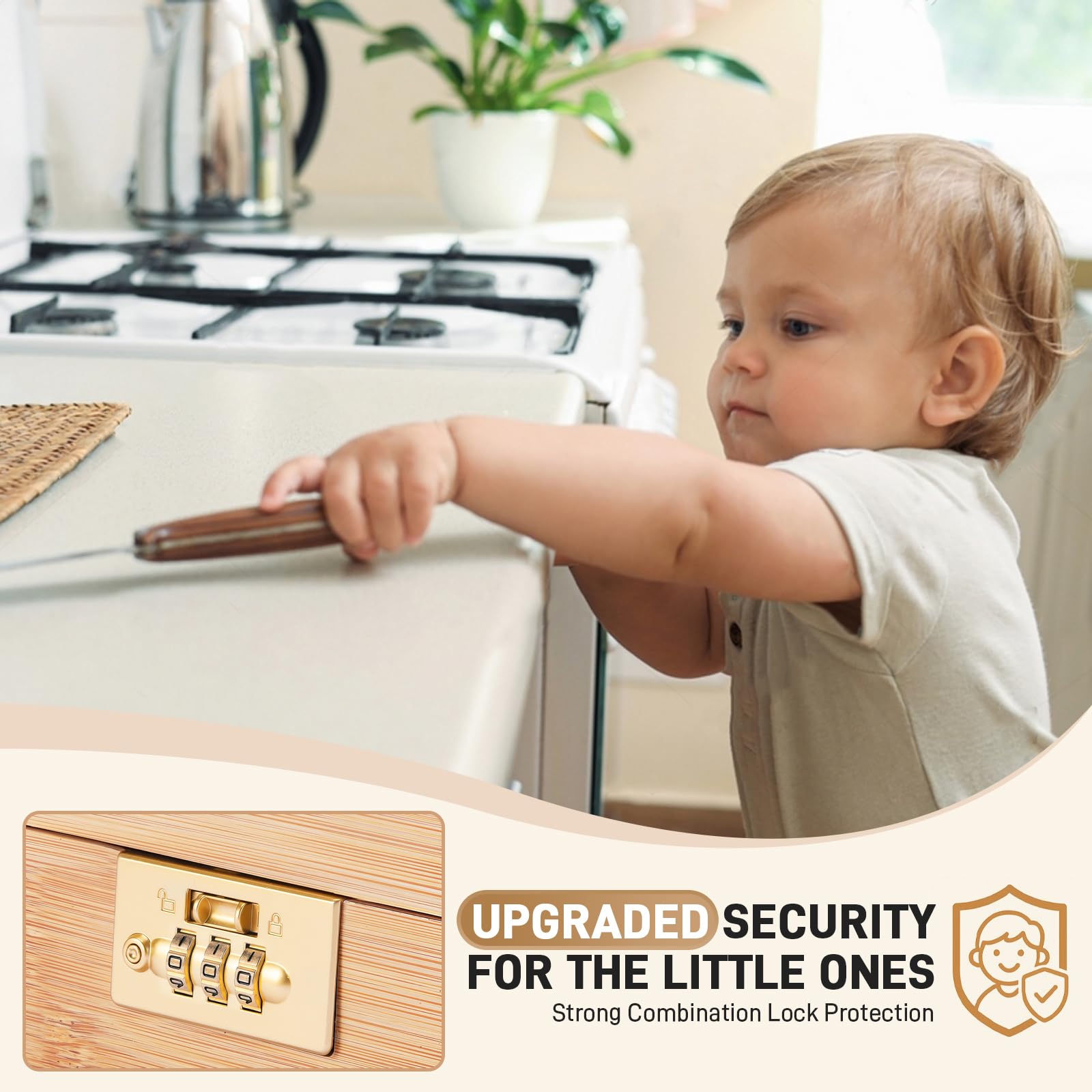 Intarsio front engraved knifebox adds a refined touch to any kitchen.