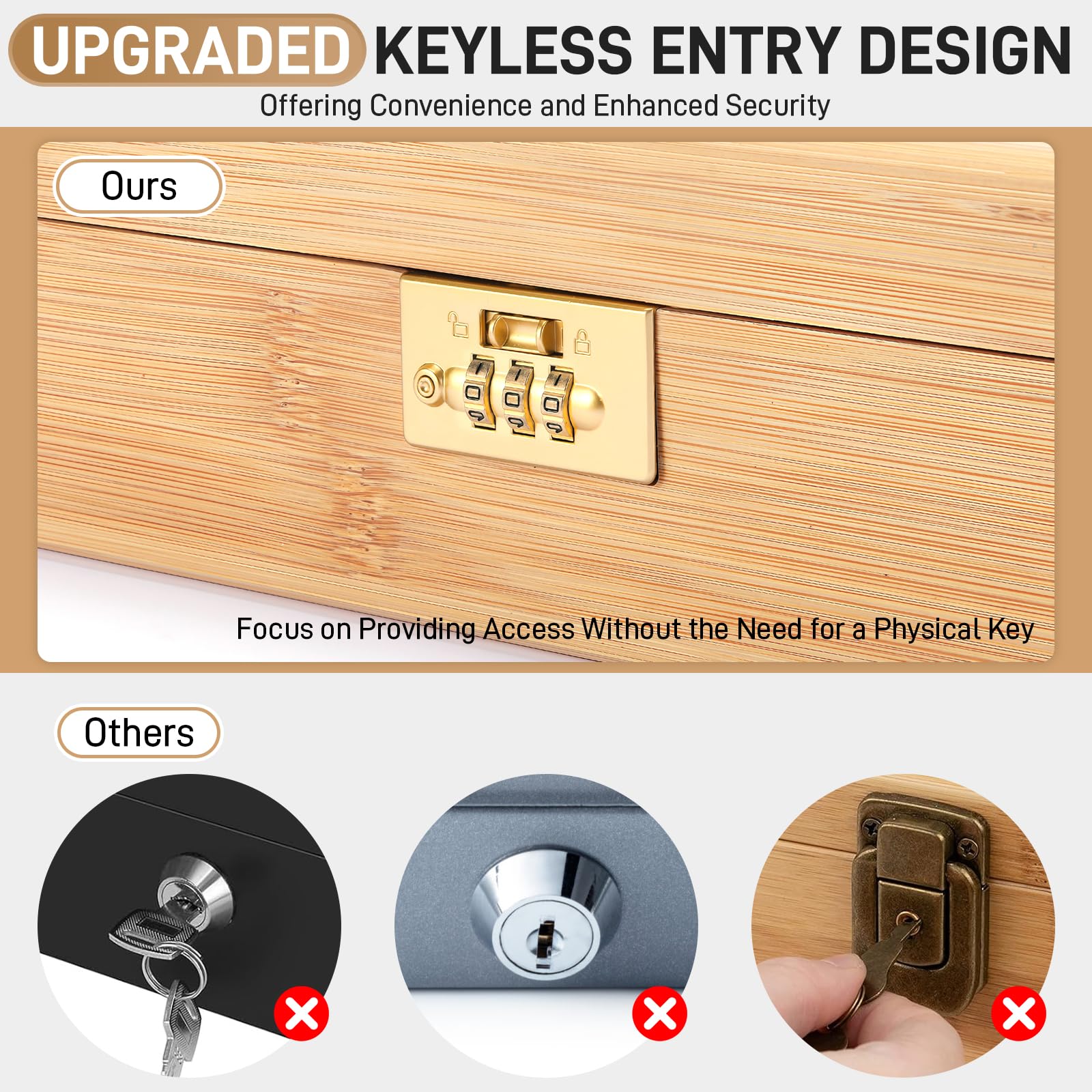 Intarsio keyless lock box adds safe, screw-free security for sharp tools.
