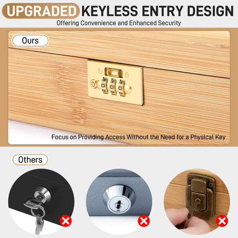 Intarsio keyless lock box adds safe, screw-free security for sharp tools.