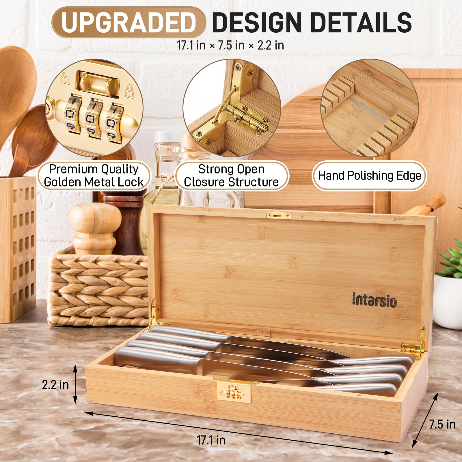 Intarsio magnetic removable knife blocks allow quick reconfiguration for your kitchen.