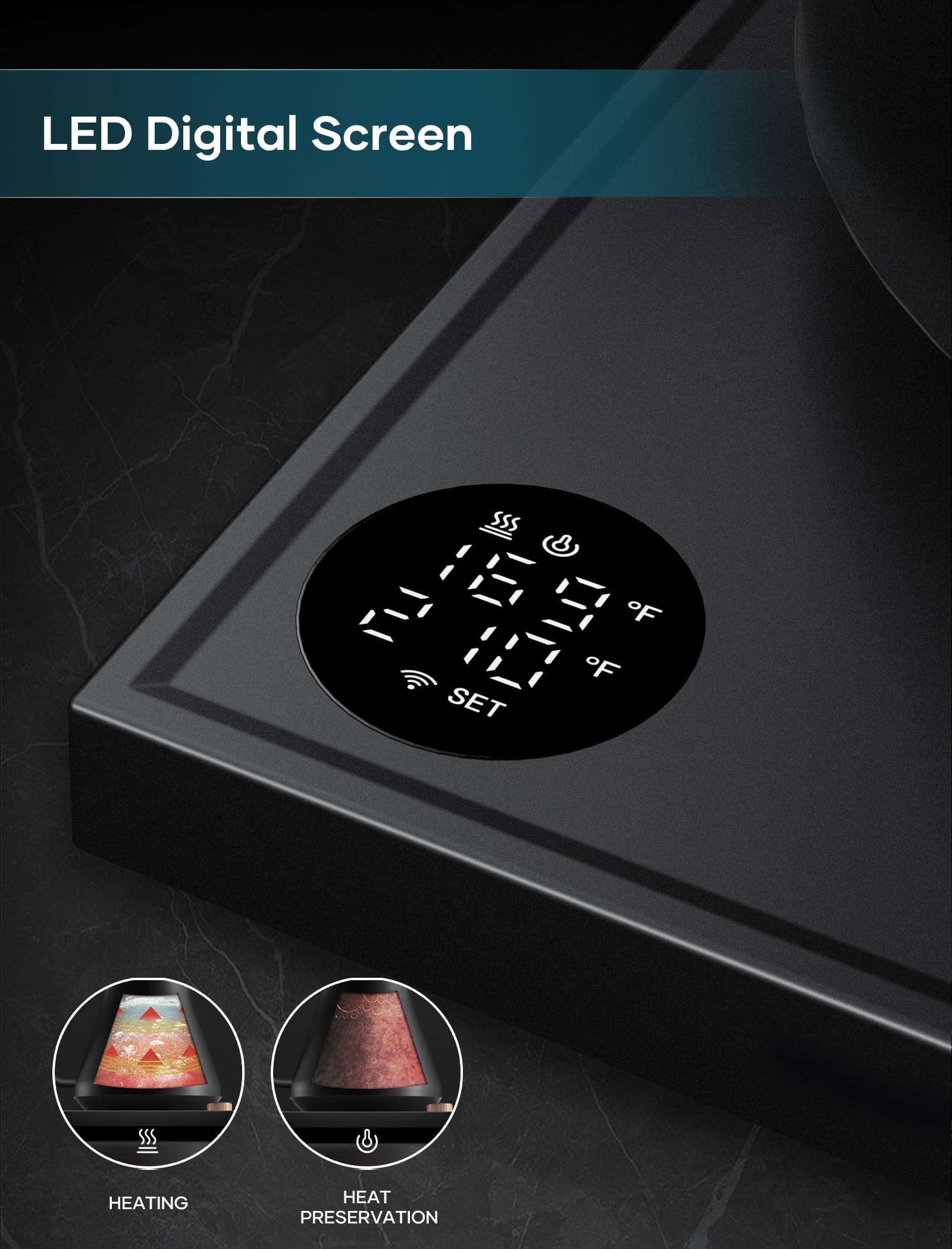 INTASTING built-in brew stopwatch helps time your pour-over sessions.