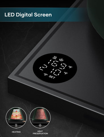 INTASTING hold function keeps water at target temperature for ready brews.