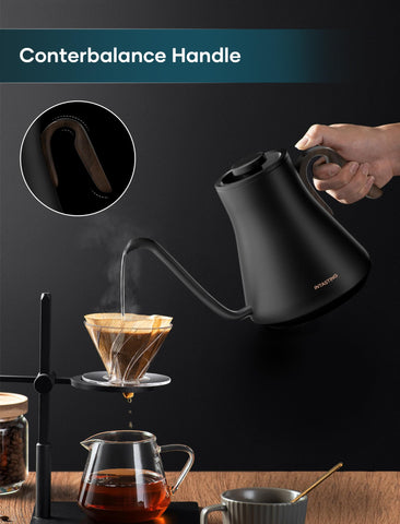 INTASTING kettle showcasing precision control for exact temperatures and flavor consistency
