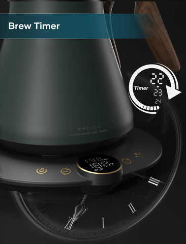 INTASTING gooseneck kettle pour-over setup showcases steady flow and ergonomic handling.