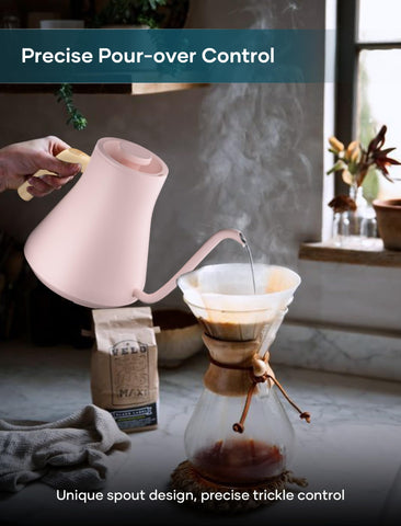 Intasting pink kettle compact packaging suitable for home kitchens