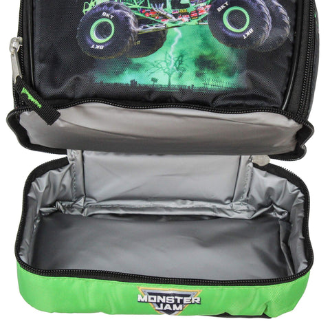 INTIMO Monster Jam Grave Digger lunch bag carry strap makes transport simple