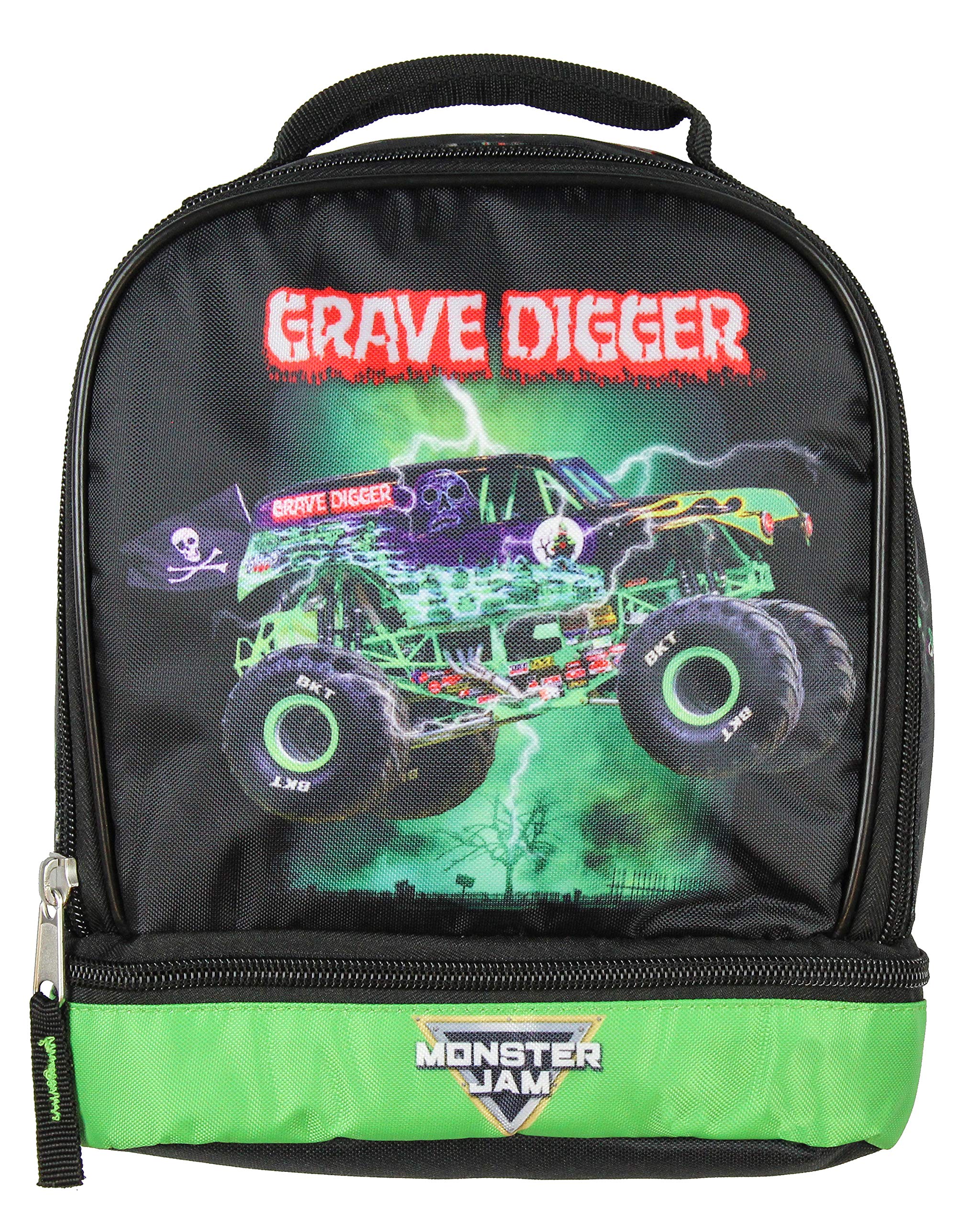 INTIMO Monster Jam Grave Digger lunch bag dual compartments separate hot and cold items