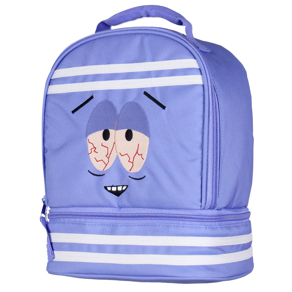 INTIMO South Park Towelie lunchbox front view with dual compartments for snacks.