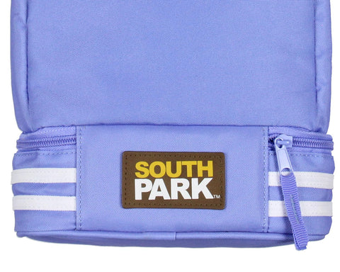 INTIMO South Park Towelie lunchbox close-up of secure zipper closure.