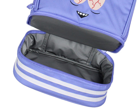 INTIMO South Park Towelie lunchbox measures 8 by 10 by 3 inches.