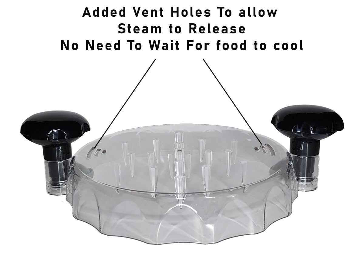 Transparent vented lid on IntraValue shredder allows visibility while shredding