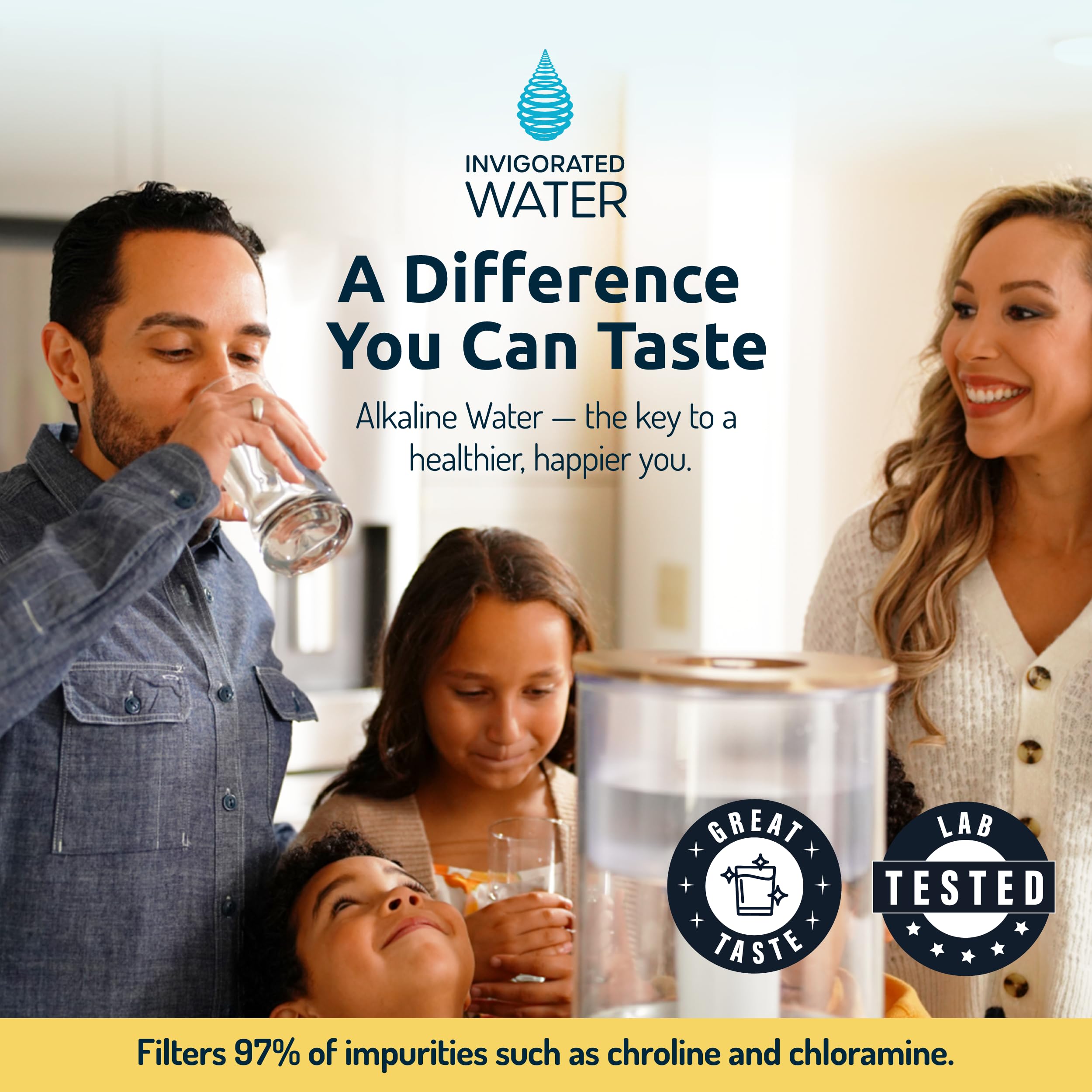 Invigorated Water long-lasting filter captures contaminants while keeping minerals intact