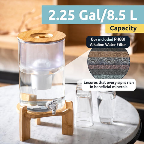 Invigorated Water ph-recharge countertop setup fits homes and small offices.