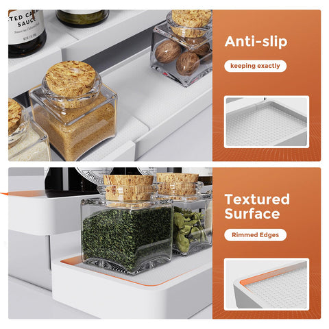 INVOCOO versatile organizer used for condiments, cosmetics, or crafts.