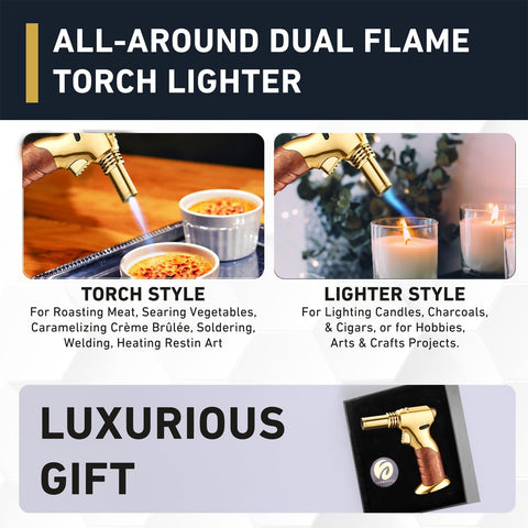 inZaynity gold brown edition torch adds premium style to any kitchen.