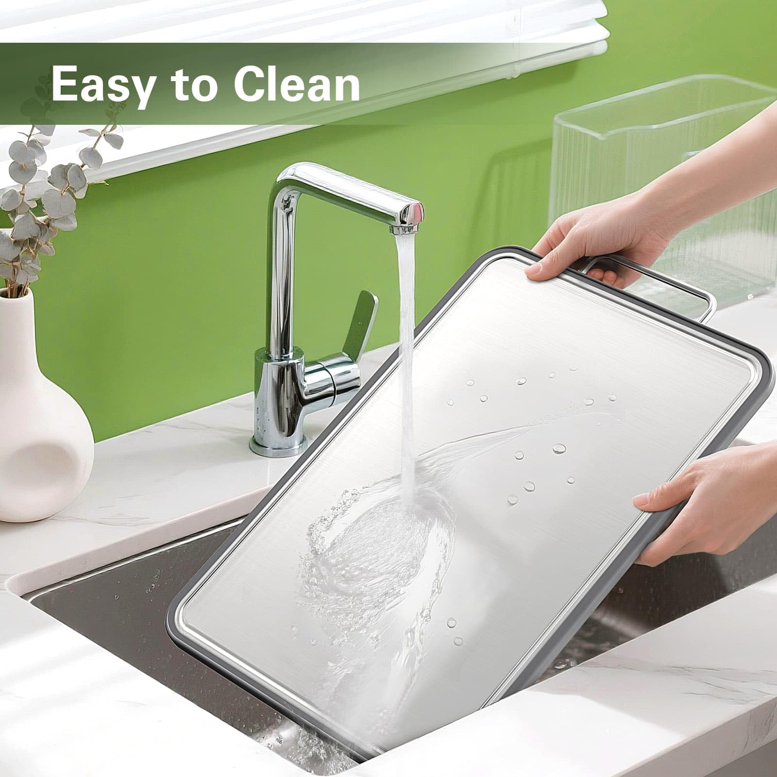 INZOO cutting board with ample work area supports multitask prep.